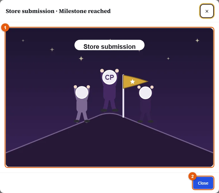 A milestone reached, celebrated on the leaderboard