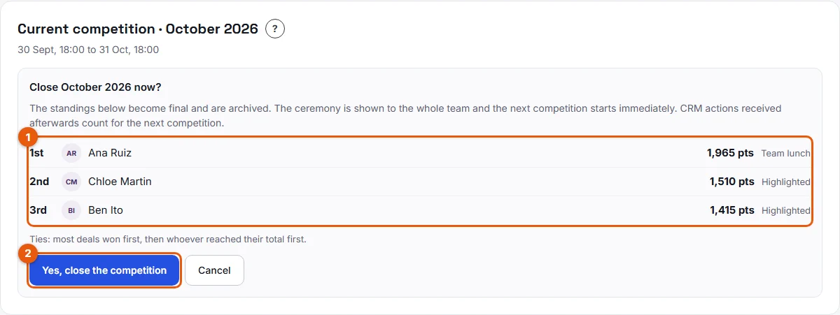 Steps 3 and 4: the closing recap