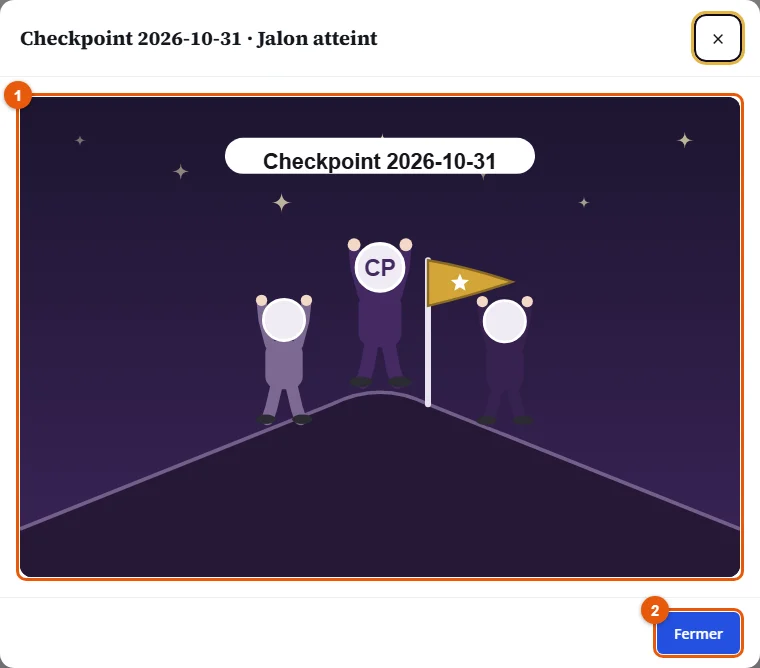 Un jalon atteint, célébré sur le classement